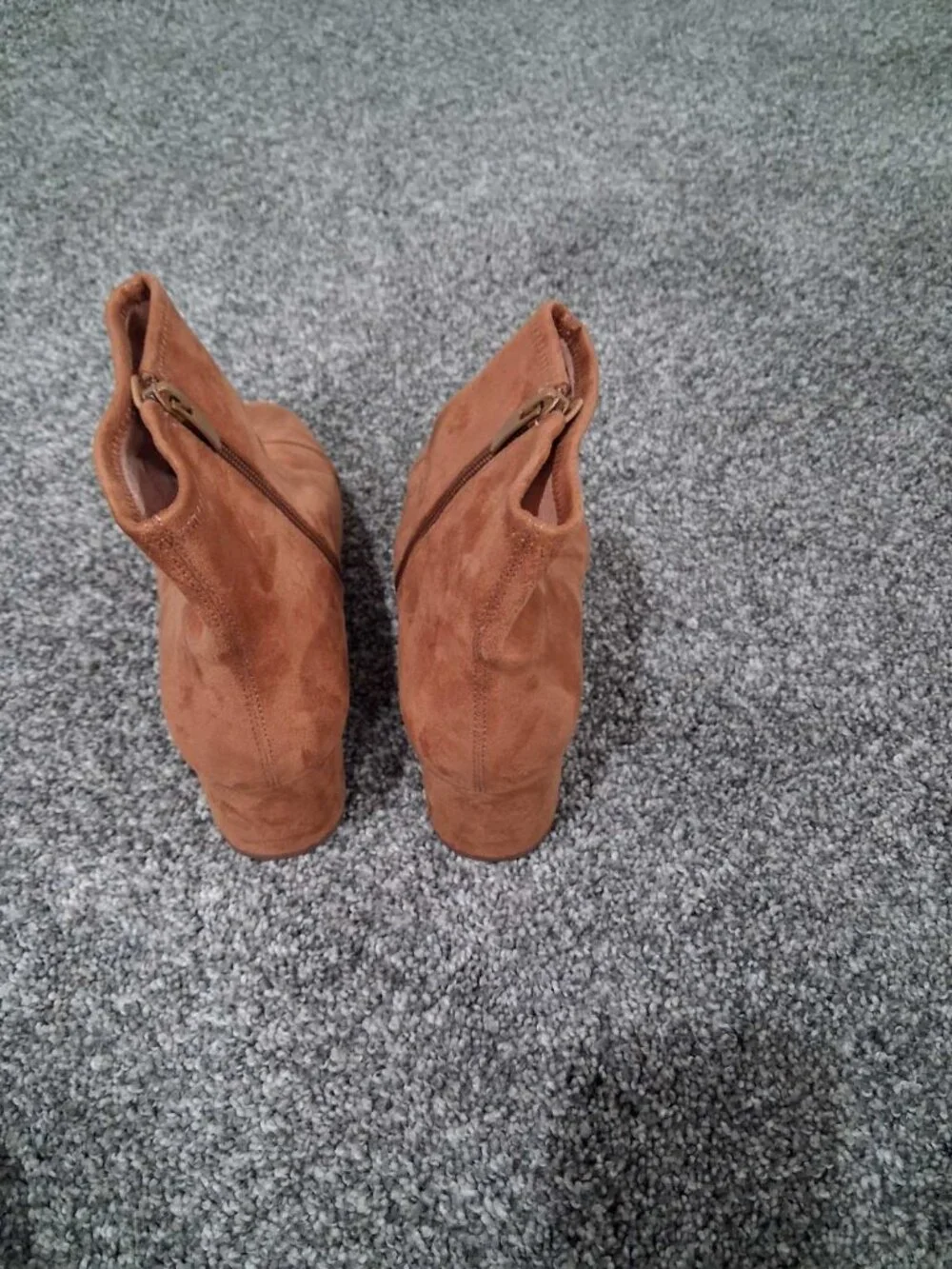 Linea Paolo Wrenly Suede Ankle Boots – Cognac Brown – Size 10